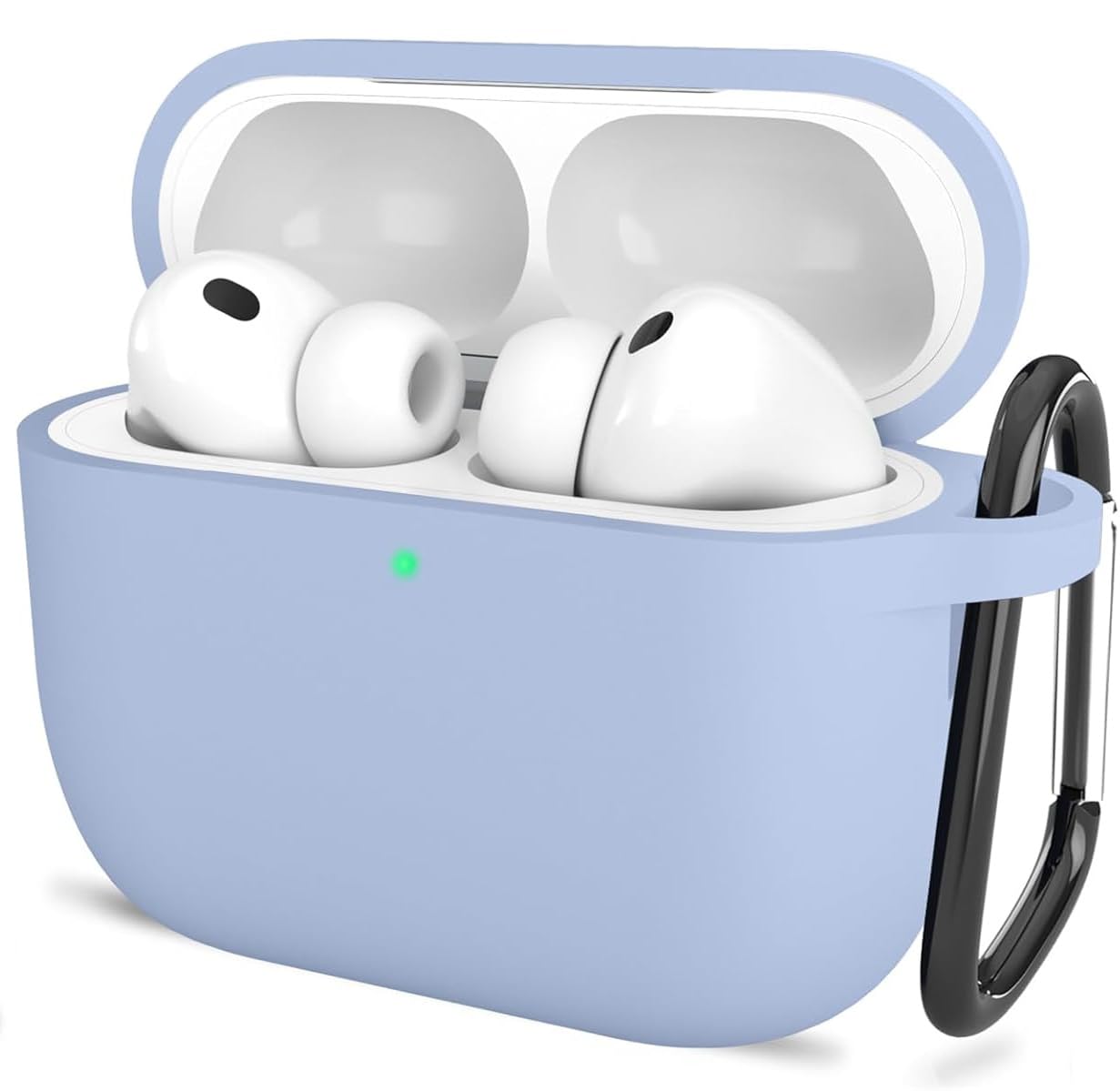 New Soft Silicone Case Compatible with Apple AirPods Pro 3 Generation (2025) Protective Silicone 360° Full Protection Dust-Proof Shockproof Case Cover with Hook (Cover Only) (Black) — Amazon image 8