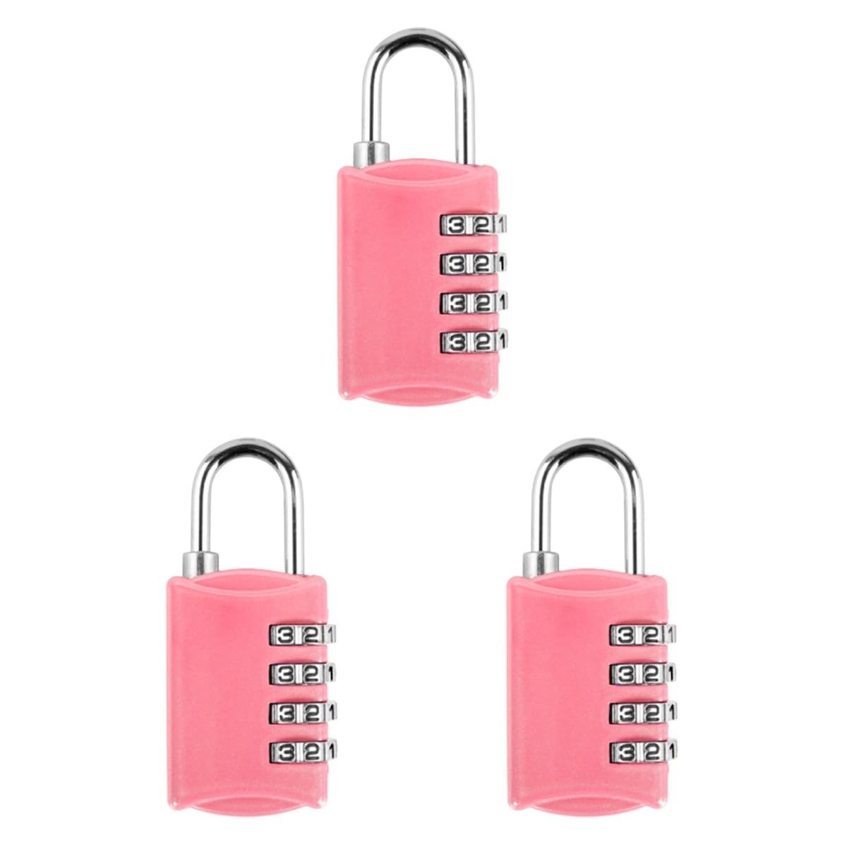 UKCOCO 3 Cerraduras De Combinación Con Contraseña Para Equipaje Compatibles Con Cerraduras De Seguridad Para Viajes.