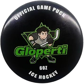 Gloperti-Ice Hockey Pucks 4 Pack - High Grade Pucks Official Regulation Weight & Size for Practice & Classic Training - 6 oz Diameter 3" Thickness 1" Black Hockey Puck Roller Hockey
