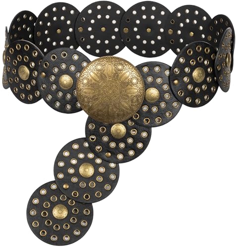 Ceinture cowgirl en cuir synthétique ajustée pour jeans