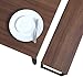 HOMOOI Dining Room Table Set, Modern Studio Kitchen Table Set with Two Benches 3 Piece Breakfast Nook,Brown.
