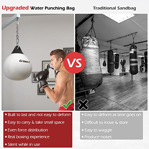 image for Costway Water Punching Bag, 45cm 50kg Heavy Punching Bag with Adjustab