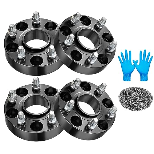 BDFHYK 1.5 Inch 5x5 Wheel Spacers Compatible with Grand Cherokee Durango 2011-2022, 4PCS 5x127mm Wheel Spacer for Gladiator 2020-2022 Wrangler JK 2018 Routan 2009-2014?M14x1.5 Studs & 71.5mm Hub Bore