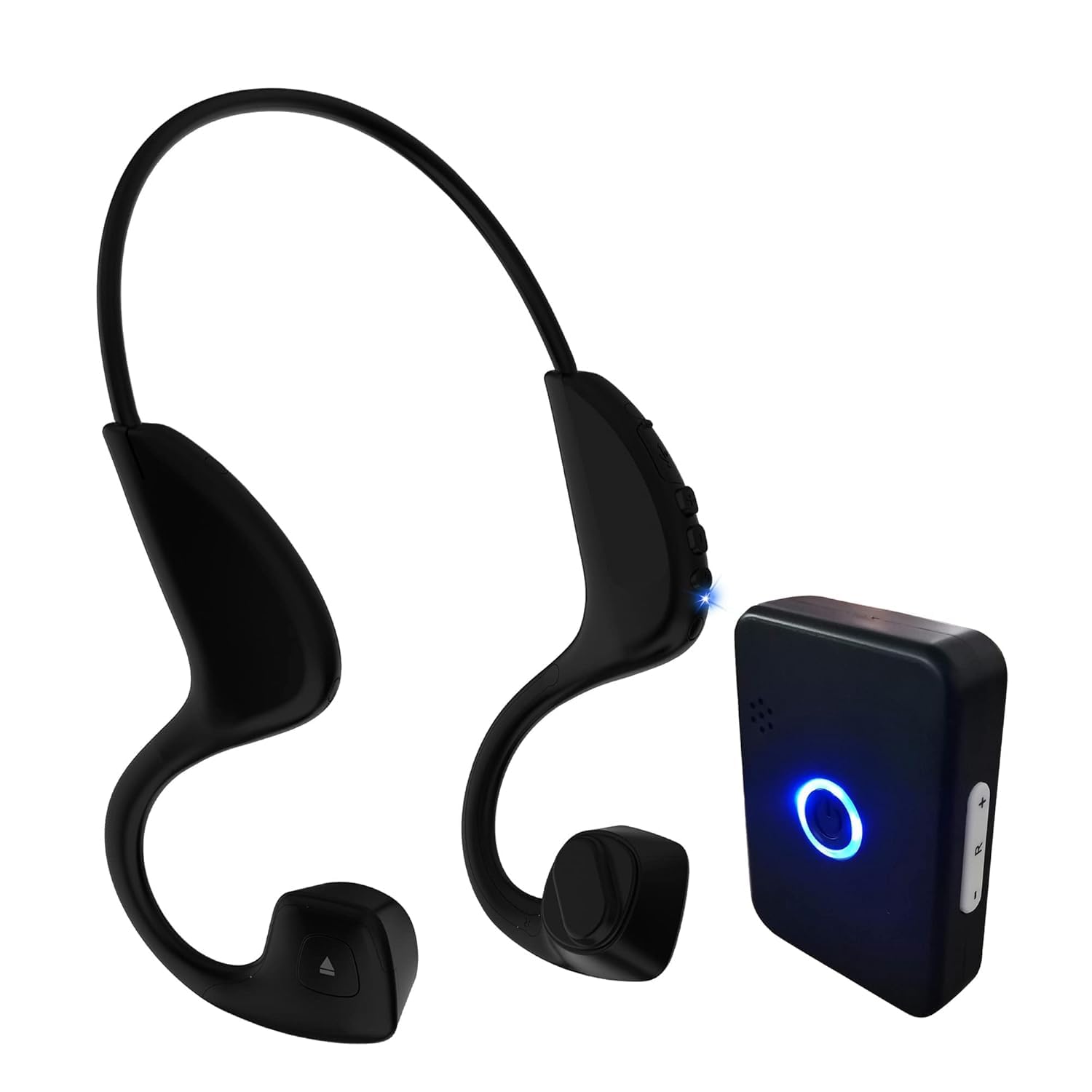 Auricolari Bluetooth a conduzione ossea, per anziani, ultra leggeri, 22 g, fino a 10 ore di durata della batteria