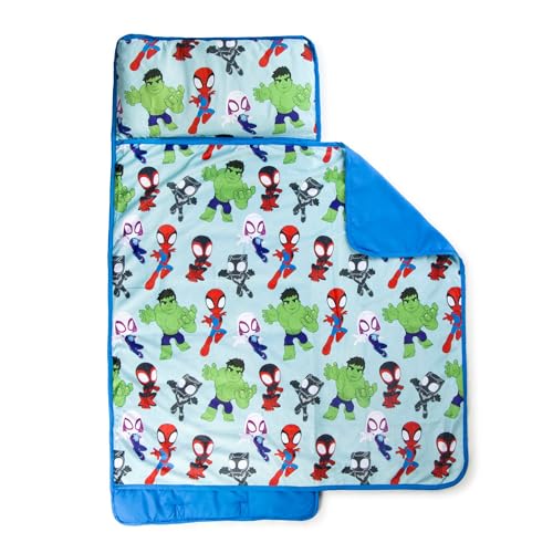 Tapis de sieste Spidey ultra doux Jay Franco avec couverture et oreiller matelassé - 3