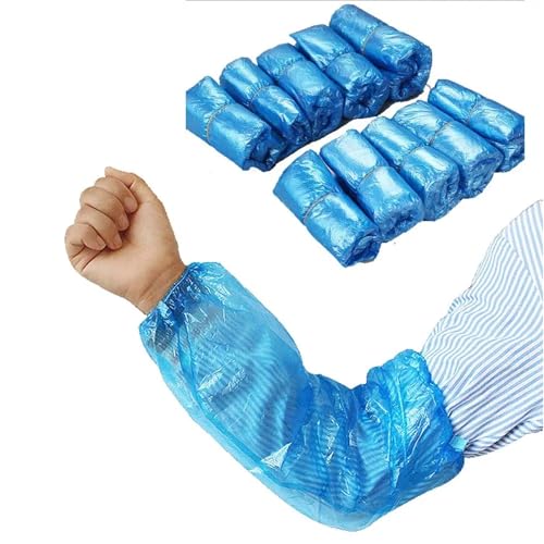 Manchons imperméables bleu 200pcs manchettes protection bras - 2