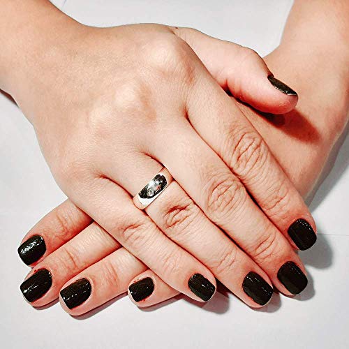 Aliança Prata 950 Abaulada Anatômica 6mm 1 Zircônia (Prata 950, 22)