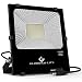 GLORIOUS-LITE 100W LED Flood Light, 8000lm Super Bright Work Lighting, 6500K White Light, IP66 Waterproof Outdoor Landscape Flood Light, Perfect for Playground, Basketball Court, Garage, Backyard
