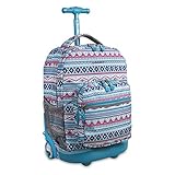 J World New York Sunrise Rolling Backpack Mochila tipo casual 18 centimeters 34.5 Multicolor (Mint Tribal)