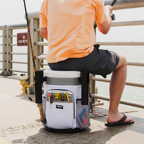 Image of Igloo Marine Cooler | Insulated Hard Shell Ice Chest |Great for Fishing, Camping, Boating, & More