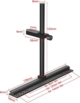GPU Support Bracket, Graphics Card Support, GPU Bracket Brace, Video Card Sag Holder, GPU Stand, Adjustable Anti Sag GPU Stand for Fan Aluminum 129mm