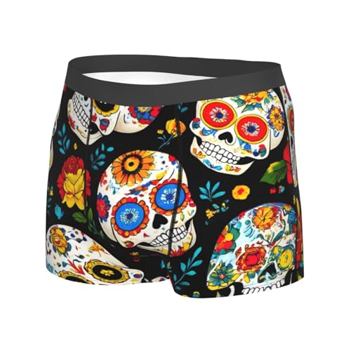 Men's Casual Boxer Briefs Soft Breathable Unique Underwear2