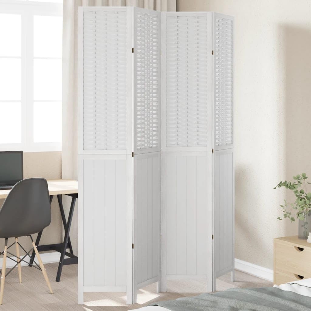 Paravent 4 pièces pliable brise-vue opaque pour chambre