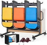 WUDLEP Carrello per sedia pieghevole con ruote bloccabili, 181,4 kg