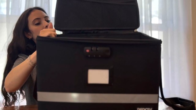 Amazon.com: DSDCDJ File Box with Lock - Portable File Organizer