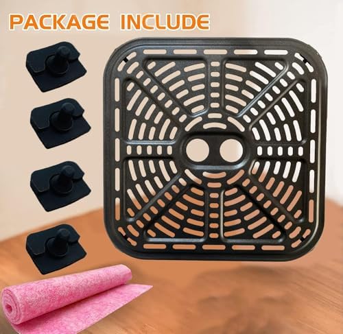 6.8QT Air Fryer Grill Pan for COSORI Dual Blaze 6.8QT Smart Air Fryer, Premium Air Fryer Grill Crisper Plate Rack Insert Grate Shelf for COSORI 6.8QT Air Fryers, Nonstick, Dishwasher Safe - Thumbnail 5