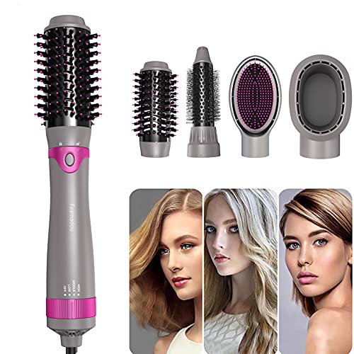 Rotating One Step Hair Dryer Brush Blow Dryer Brush 4 In 1 Round Styler And Dryer Brush