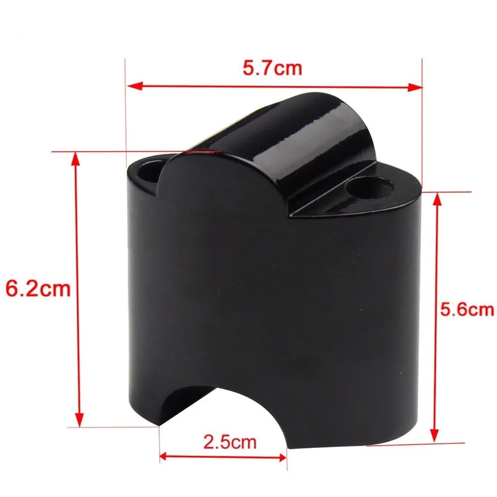 Rialzi Manubrio per Sportster XL1200 XL48 48 2010-UP 2 "Rise CNC 1" Manubrio Riser 50mm Blocco di Estensione per Montaggio su Manubrio Moto Manubrio Riser(Nero)