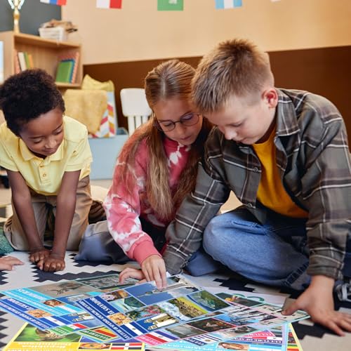 21 pósteres de países de habla hispana Funrous para decoración de aula y tableros de profesores 7