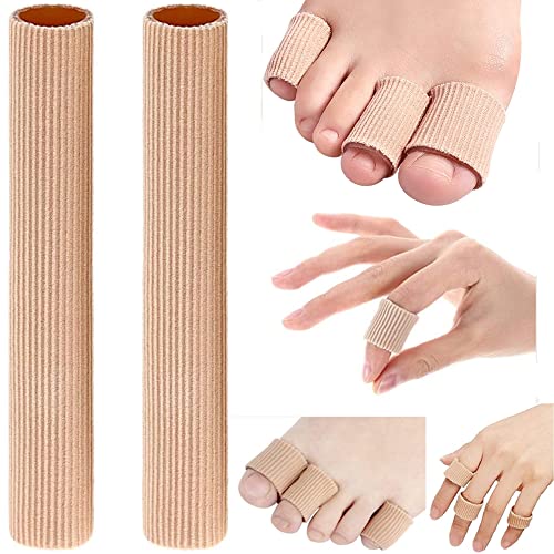 Nein 2 Stück Zehenschutz Tube Schlauchbandage Fingerschutz Pad für Corns Remover, Callus Kissen Relief Kleiner Zehen Druck und Schmerzen Vorbeugung von Schmerzen und Entspannung der Füße 1.5x15cm Cover