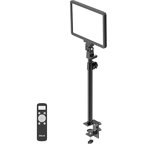 SOKANI X25 2500 Lumen LED Panel Video Light for Streaming, Zoom, and More