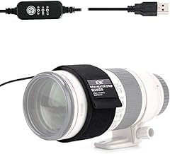 KIWIFOTOS Striscia riscaldante per lenti serali, rimozione rugiada, USB, per Nikon, Sony, Olympus, Sigma e Fujifilm, prevenzione della condensa, da 8 a 10,9 cm