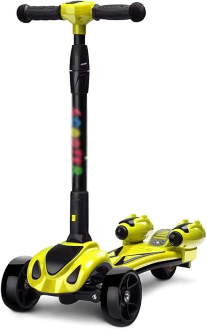 SMEJS Spray Scooter - Deluxe PU Flashing Wheels Wide Deck for Colorful Spray  + Dynamic Music + Magic Spray (Color : B) : Amazon.co.uk: Toys \u0026 Games