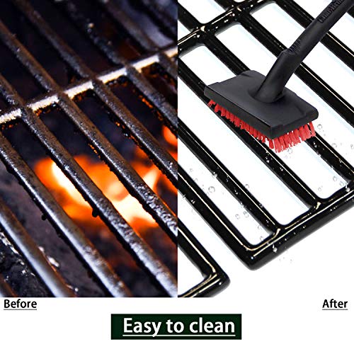 Vicool 16 7/8" Polished Porcelain Cast Iron Grill Grates Replacement For Charbroil 463436213, 463436214, 463436215, 463441312, 463441514 Gas Grills, 3-Pack, (Hyg876C) #TOP4