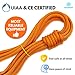 Powerful UIAA Static Rock Climbing Rope - High Strength Static Climbing Rope - Rock Mountaineering Climbing Gear - 10.5mm Rescue Rope - Heavy Duty Rope (Orange, 32)