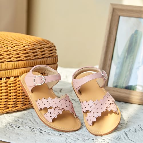 Image of GINFIVE Toddler Girls Sandals Girls Toddler Sandals Little Girls Kids Shoes