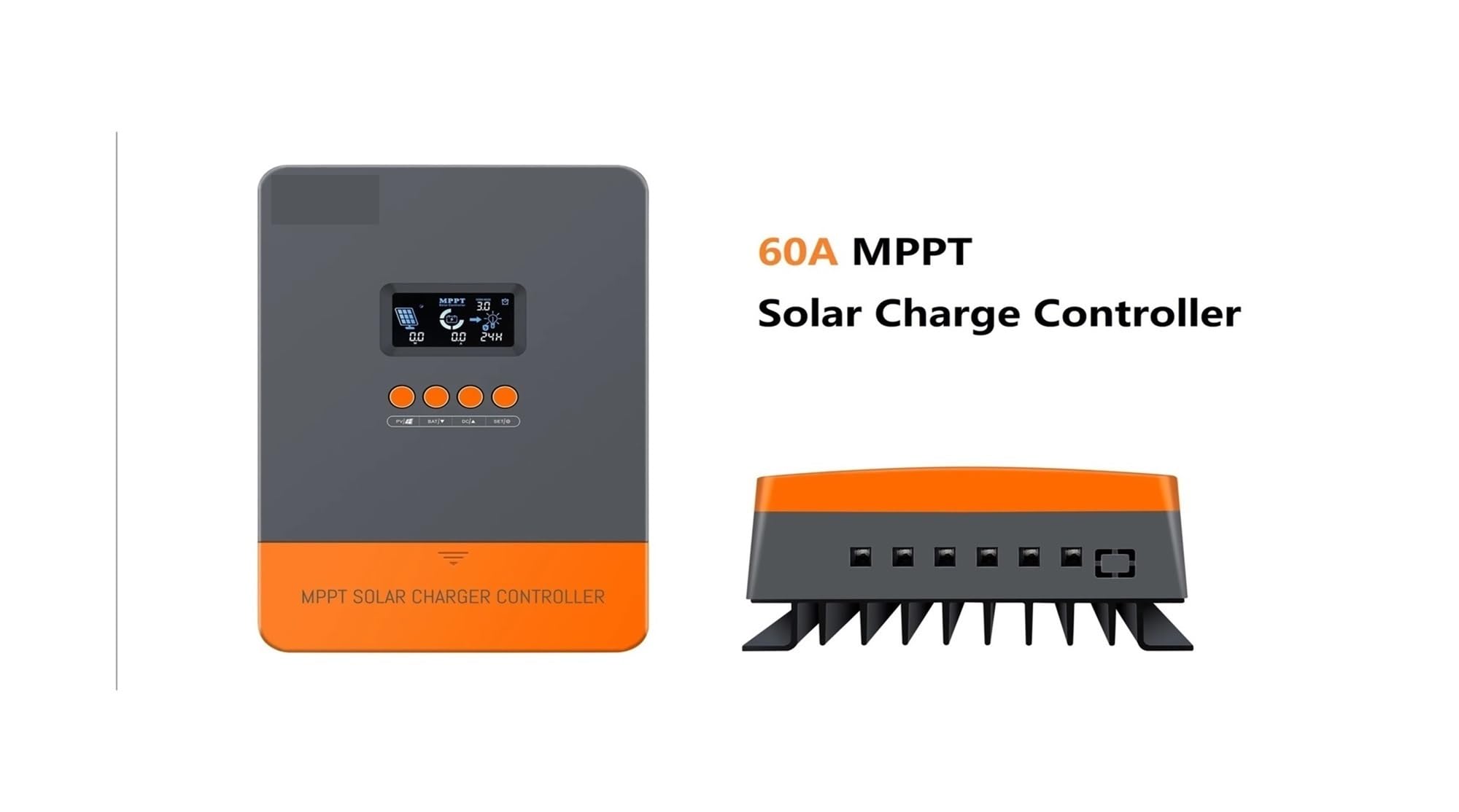 60A 40A Inteligentny regulator ładowania solarnego MPPT | Zapewnia czytelny ekran LCD, automatyczna regulacja; do systemów solarnych z bateriami LiFePO4 i litowymi.