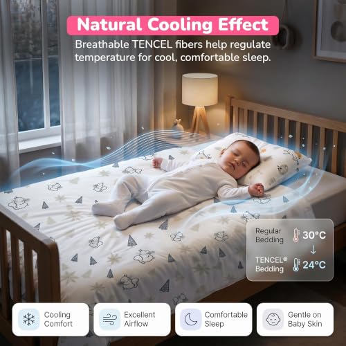 Image of BAYBEE Baby Blanket for Newborns with Pillow, Patented Cooling Technology, Ultra-Soft & Breathable Comforter for Infants, Baby Gift for Girls & Boys (Woodland Squirrel)