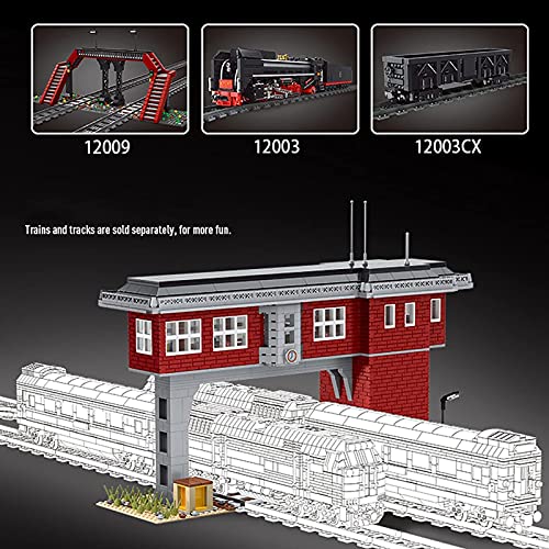 Technik Bausatz, Mould King 12009, 1809 Klemmbausteine Signalturm der Eisenbahn Custom Bausteine Kompatibel mit Lego Zug – Bild 5