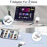 Dual Connector Dual Slot MicroSD/SD Card Reader for iPhone iPad, Lightning & USB C SD Card Reader, Camera Memory Card Reader, USB-C OTG Adapter for Devices with iOS/Android/Other Systems - Image 4