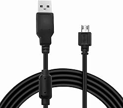 PS4 Controller Charging Cable PS4 Cable Adapter USB Charging Cord for PS4/PS4 Slim/PS4 Pro/Xbox Compatible with Micro 5p Fast Charging Fast Data Transfer 1.8M 2pcs Set (Black)