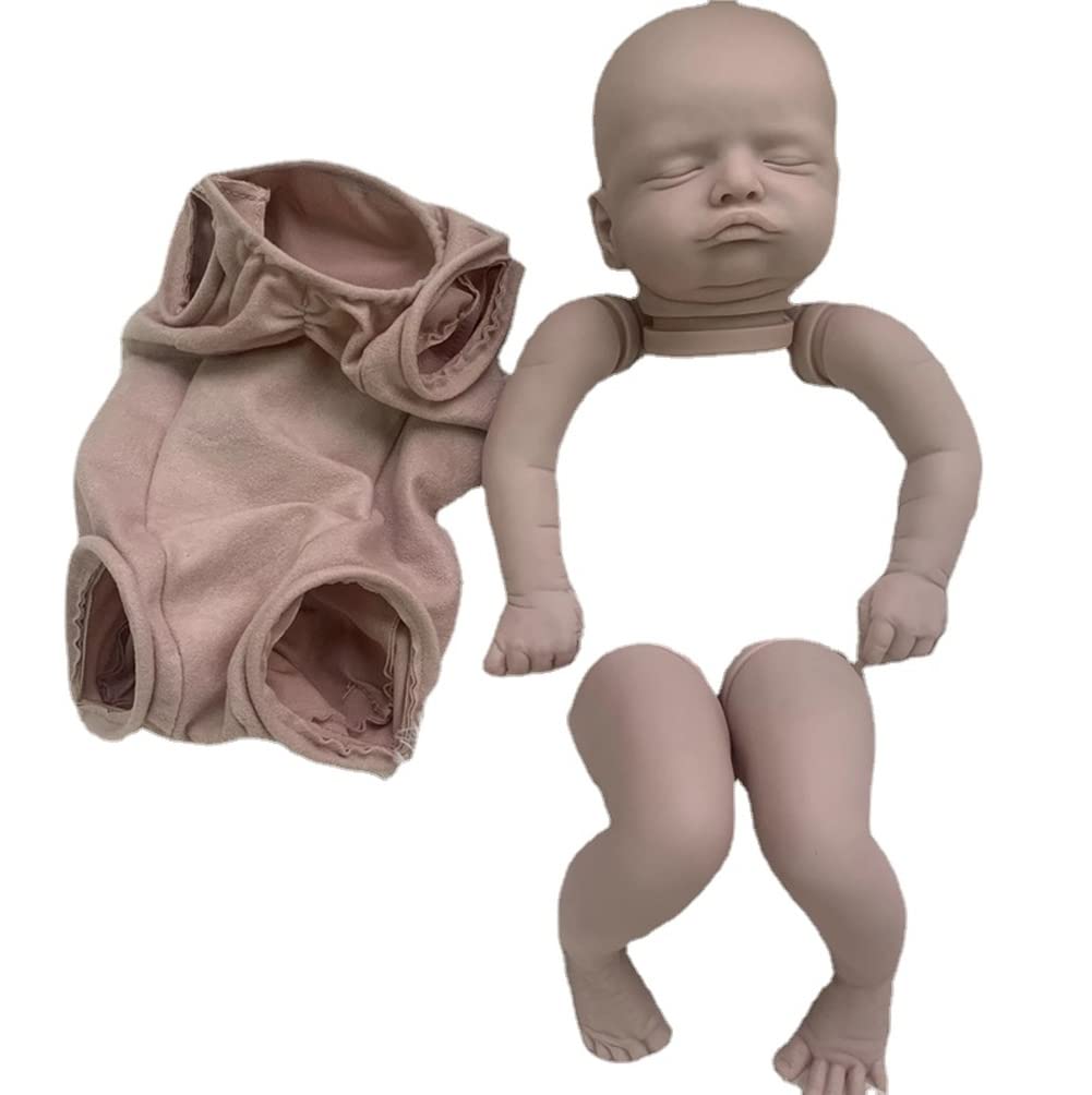 Bambola reborn realistica in vinile morbido da 48 cm con pelle dalla