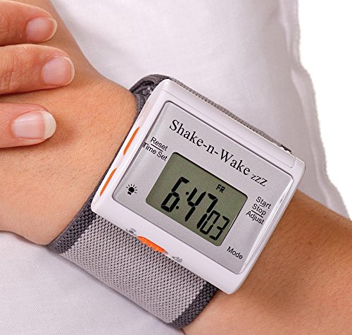 Tech Tools Innovative Gifts And Gadgets Silent Vibrating Personal Alarm Clock Shake-N-Wake (White) #TOP4