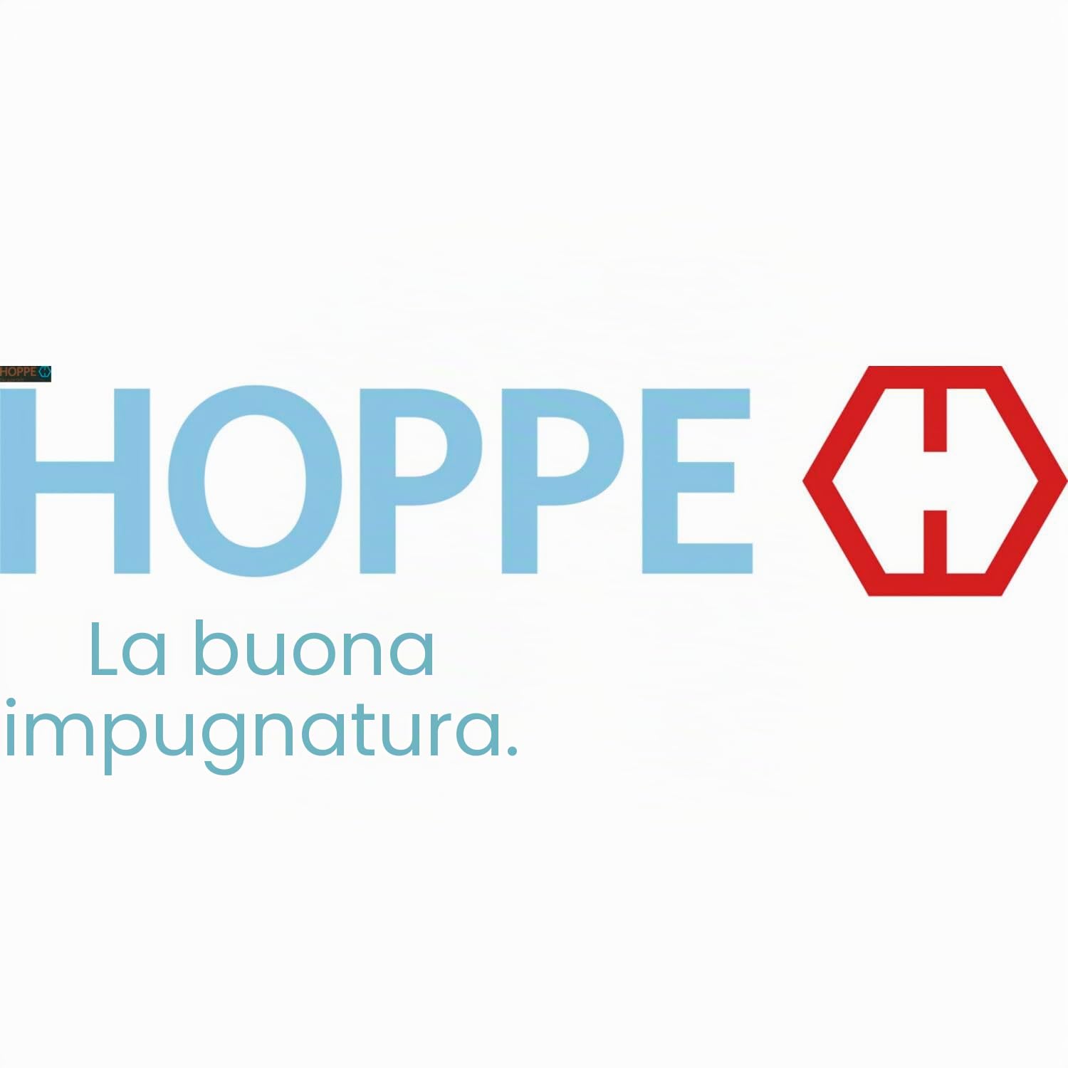 HOPPE 3419860 LIÈGE - Maniglia per porta del balcone, esterno piatto, argento anodizzato