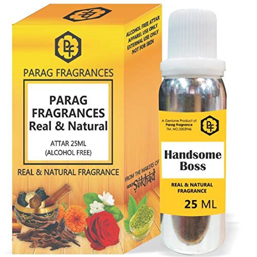 Parag Fragrances 25ml Boss Attar con bottiglia vuota fantasia (senza alcool, lunga durata, Attar naturale) Disponibile anche in 50/100/200/500