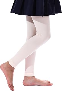 EVERSWE Girl's Microfiber Footless Tights, Ballet Dance Tights, Ultra Soft Leggings