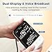 Checkme Blutooth Blood Pressure Monitors for Home Use, Blood Pressure Machine with Dual-Display, Extra-Large Adult Cuff, 500 Readings, Voice Broadcast - Automatic BP Monitor with Bluetooth