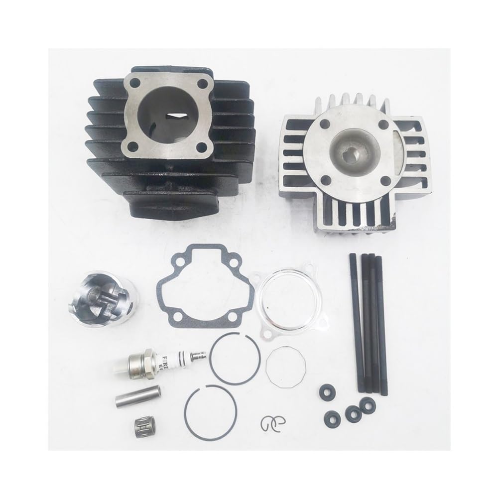 Kit Guarnizione Testa pistone Cilindro Adatto for PW50 PW50 QT50 60CC Kit ALESAGGIO Grande Cilindro PISTONE Guarnizione Testa