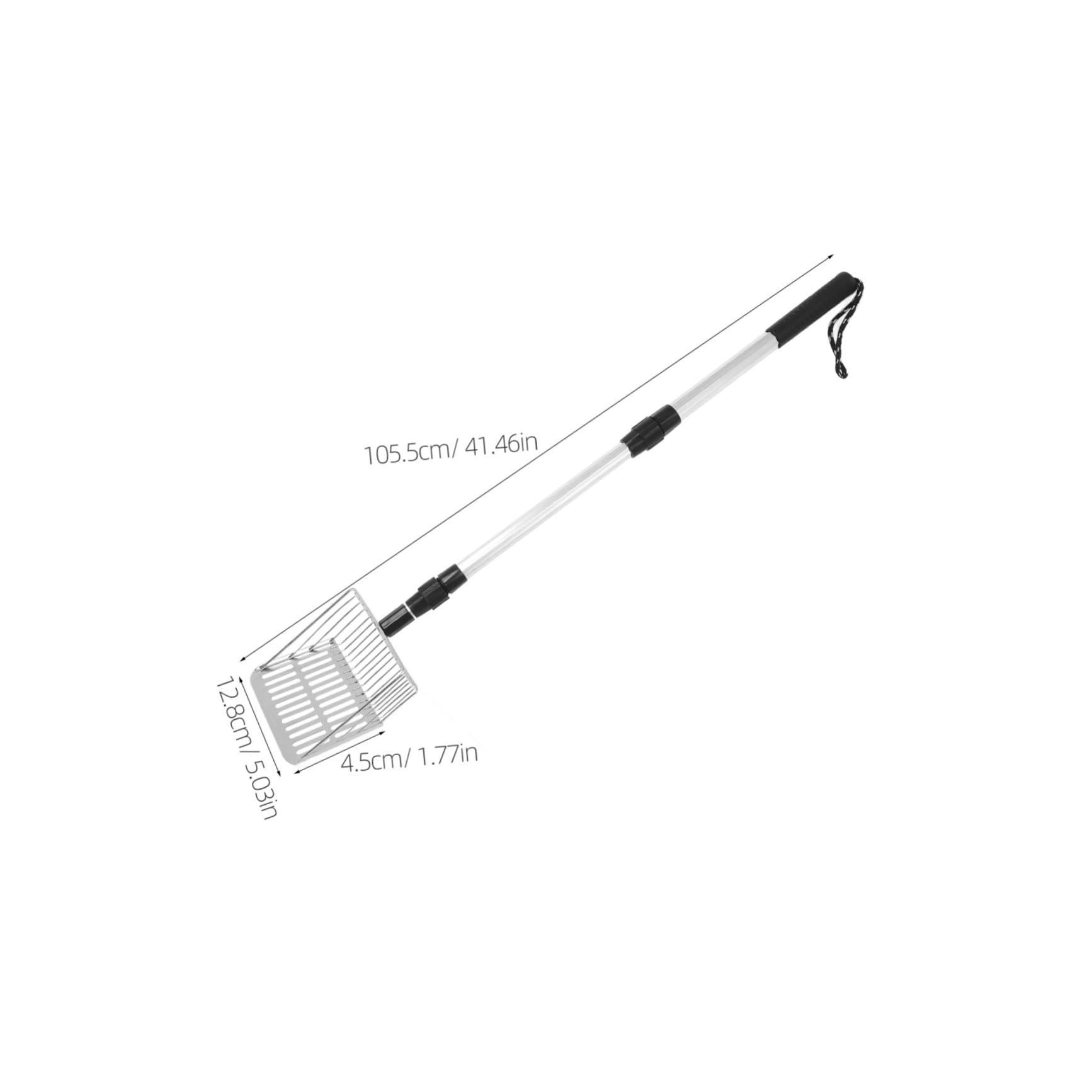 HOLIDYOYO Home Litter Scoop for Cats Small Wide Mouth Practical Stainless Steel Easy to Use