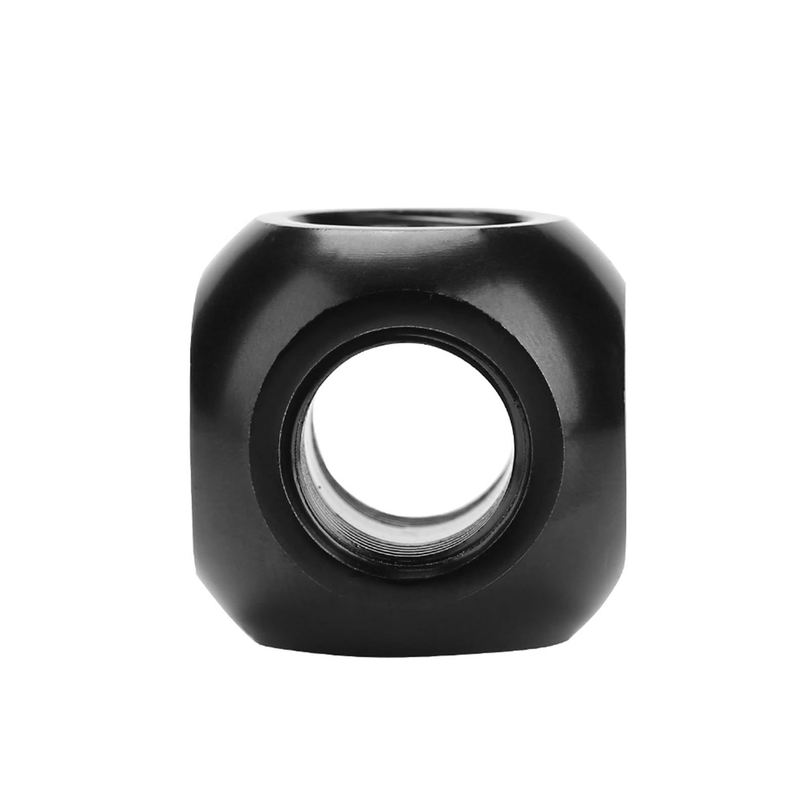 Raccordo di raffreddamento ad acqua Connettore Adattatore sferico a 3 vie in ottone di alta qualità G1/4 filettato per di raffreddamento ad acqua PC Nero Argento