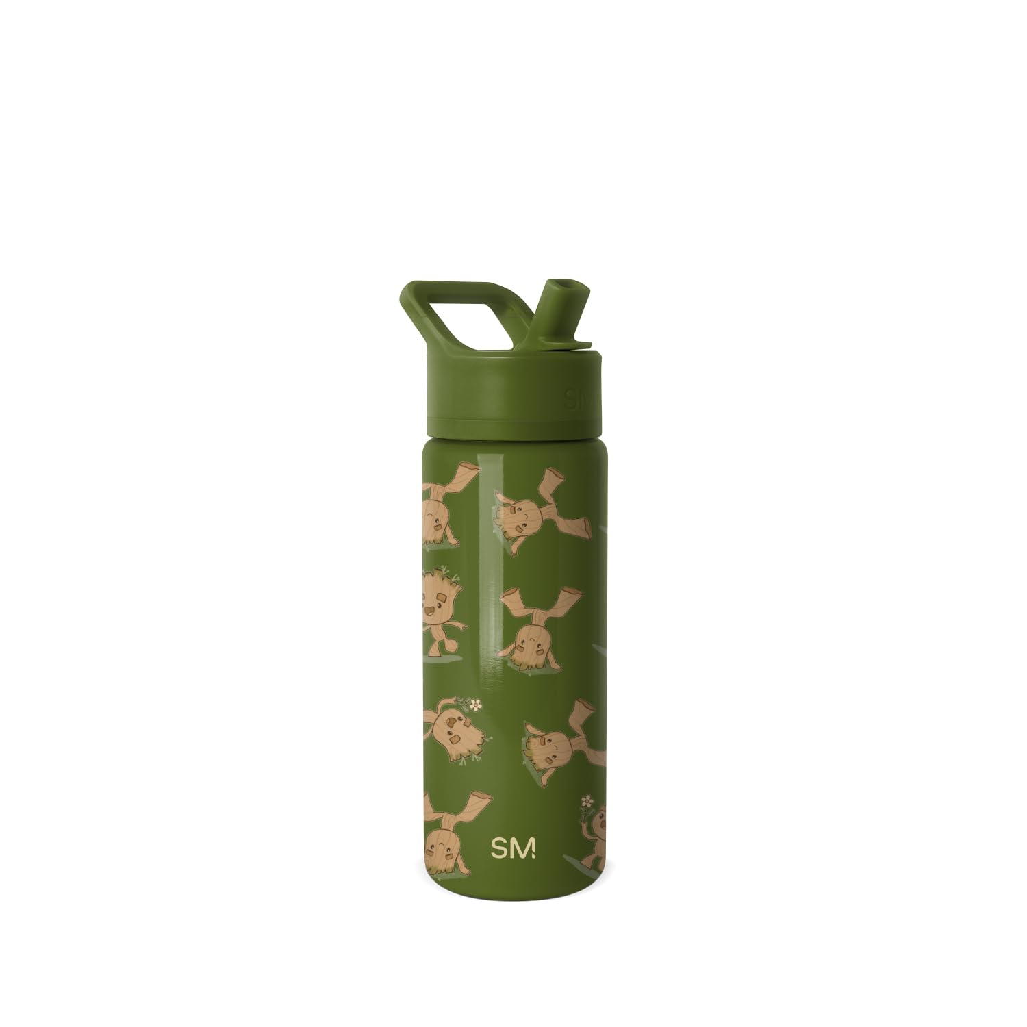 Simple Modern Marvel Groot Kids Water Bottle with Straw Lid | 18oz Insulated Stainless Steel Kids Tumbler &amp; Spill Proof Toddler Cup for School, Girls, Boys | Summit | I Am Groot