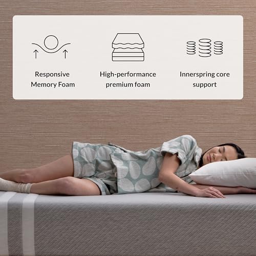 Image of Leesa Original Hybrid 11 inch Mattress, Full, Premium Cooling Foam and Individually Wrapped Springs /CertiPUR-US Certified Foam / 120-Night Trial