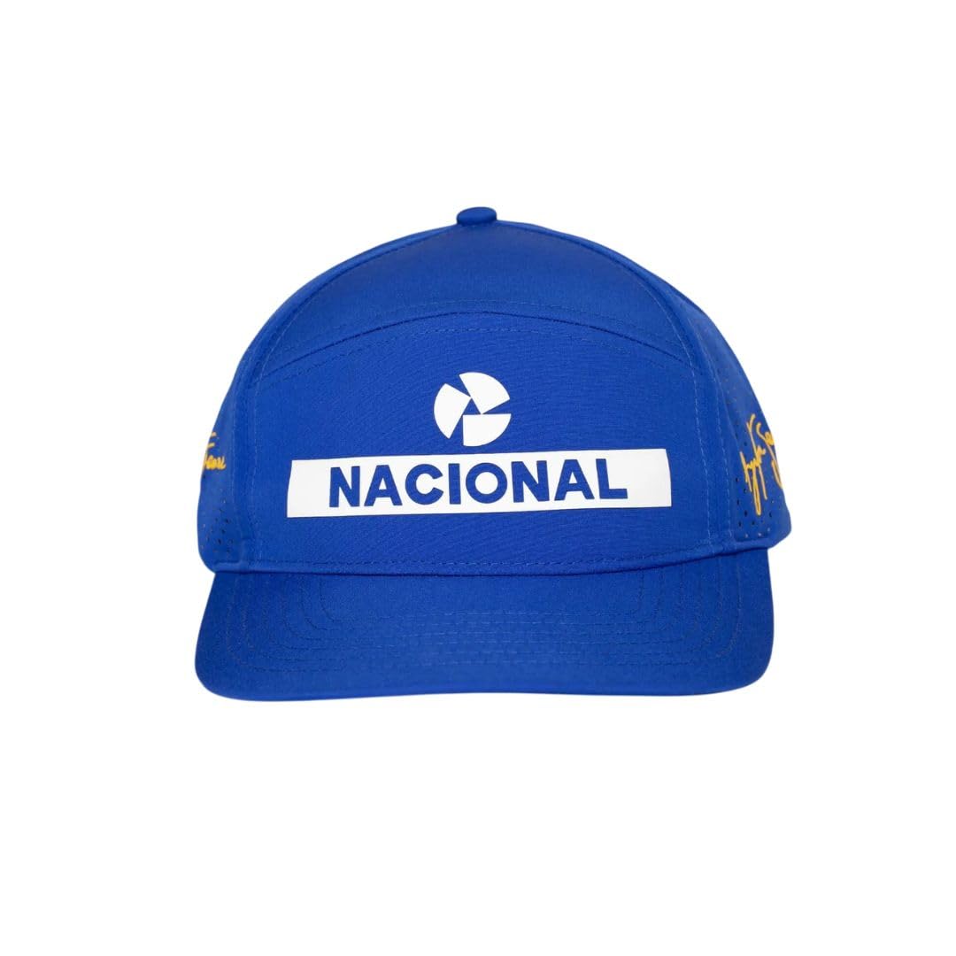 Ayrton Senna Unisex Blue F1 Nacional Quilted Hat