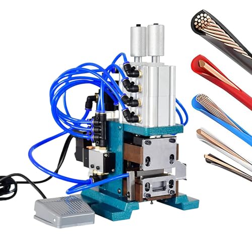 Pelacables neumático automático, herramienta de núcleo de doble cilindro para cables electrónicos, teflón y aislados