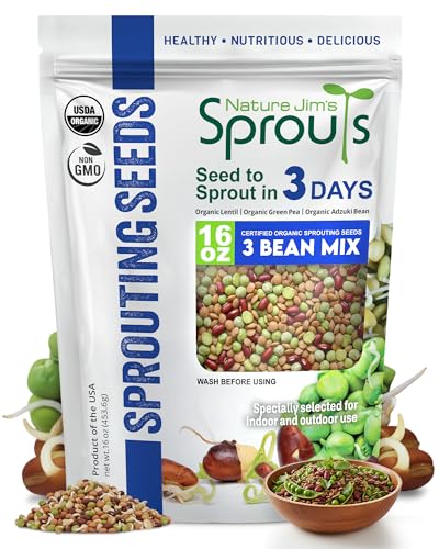 Nature Jim's Sprouts 3-Bean Seed Mix