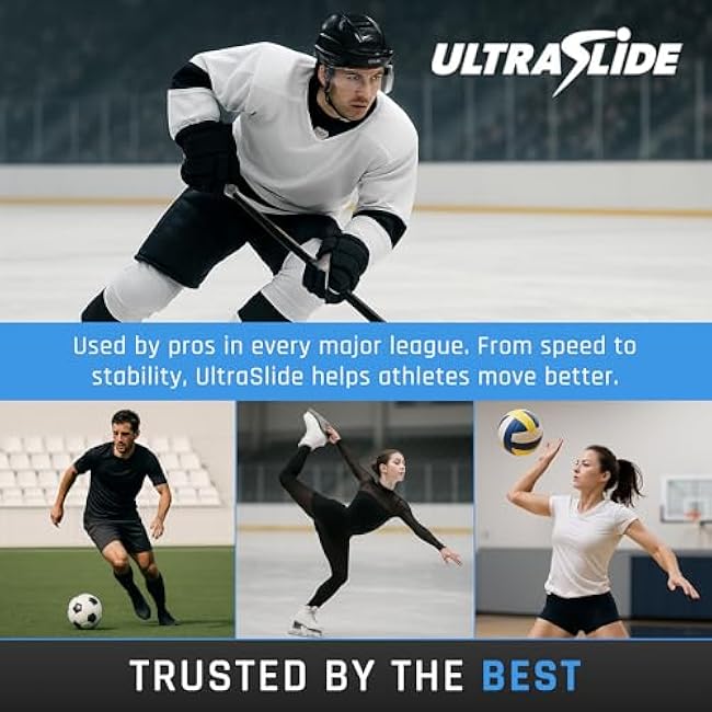 Slide Board for Exercise at Home ¨C 6 ft Slide Board with Bumpers for Multi-Sport Training, Core Strength, Flexibility, Low-Impact Cardio, Durable Home Gym Fitness Equipment for Balance and Agility